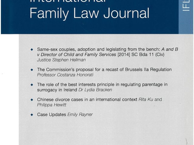 Chinese divorce cases in an international context